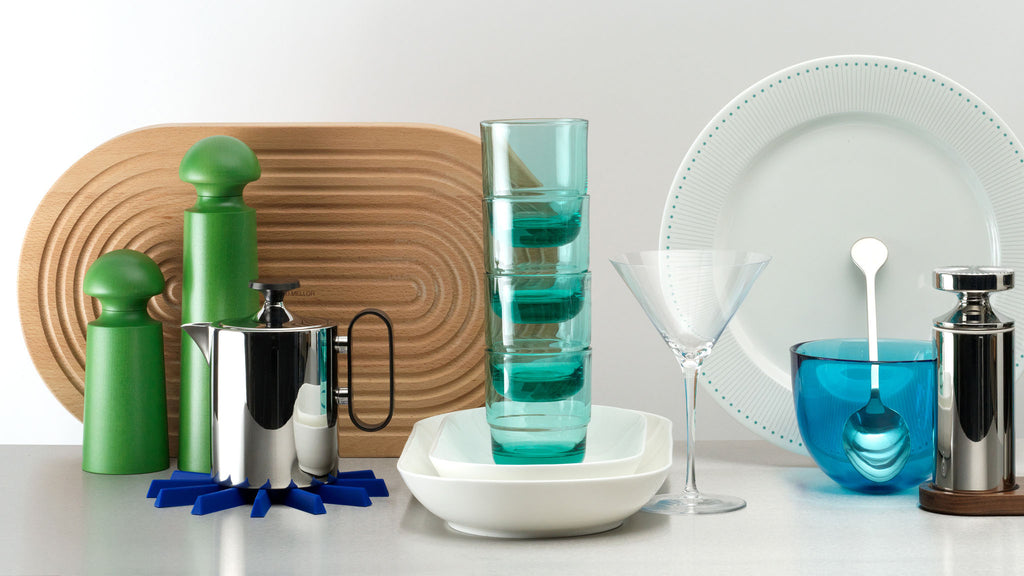 Grooved breadboard 44cm. SKU 2450310. Sculptural design with milled grooves to contain crumbs. European beech with non-slip feet. Our own-brand cutting boards are handmade in wood from sustainable sources by small specialist craft workshops. These are really top quality products.