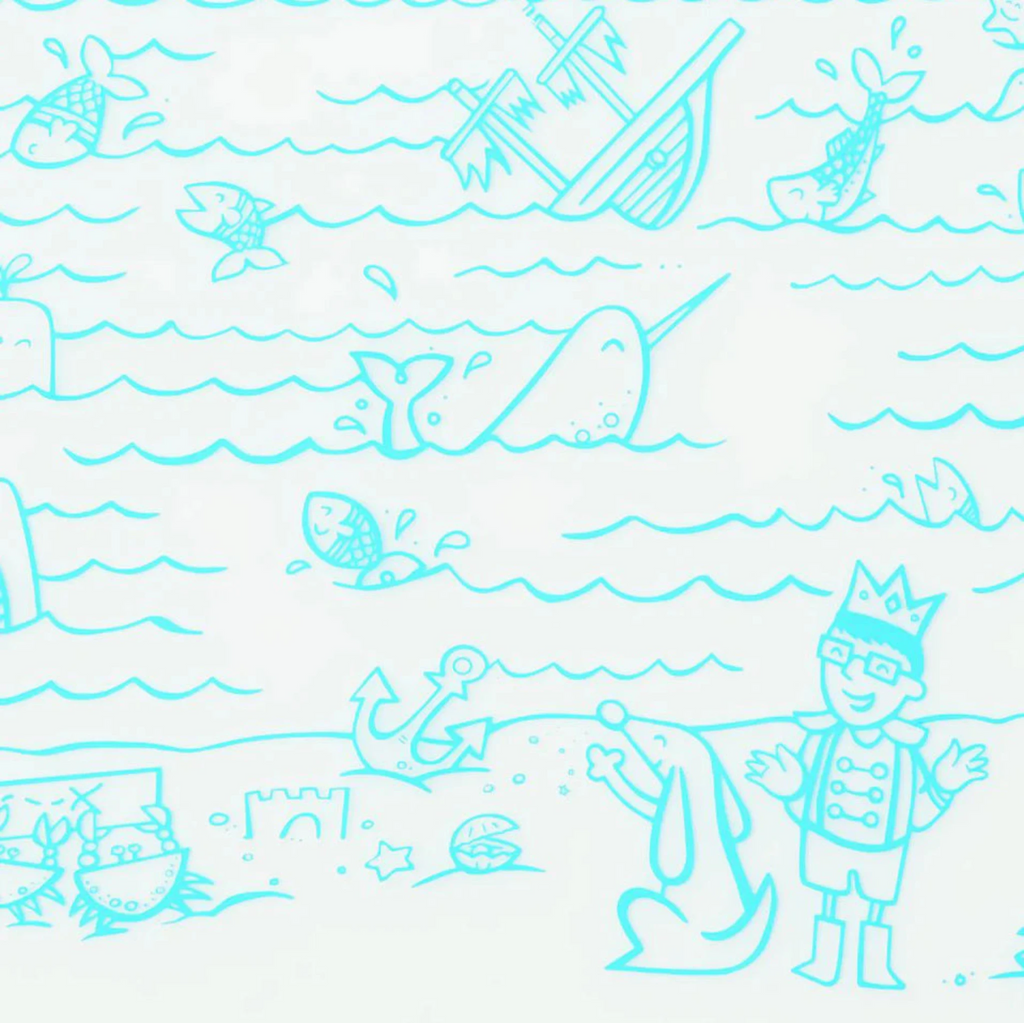 Mark Mat: Treasure Map. SKU: DMTM.
GTIN: 81699001251600. The non-porous & germ-free surface will never wear & tear, so you can roll up the reusable, memory-free mat again & again for endless mealtime fun at home or on the go. 