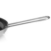 The frying pan can also go in the oven without problems. Pots and pans in stainless steel series is made of highly polished 18/10 stainless steel.