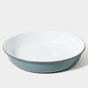 Falcon Enamelware Large Serving Dish Pigeon Grey. Our larger serving dish is a statement piece for serving a feast. Oven safe, it can also be used for baked oatmeal or your favorite pie.
