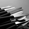 This stand knife of the Gourmet line consists of 8 knives.