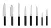 Elevate your culinary experience with this unique collection, where style meets efficiency. This stand knife of the Gourmet line consists of 8 knives.