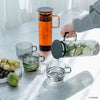 Hario Color Glass Series — designed to bring harmony and depth to your table. The tea & coffee server features a built-in lid filter, allowing you to pour directly after steeping. Stackable mugs make for simple storage , with form and function working in harmony. Whether you’re sharing a slow morning tea or hosting a cozy coffee break, let warm amber tones add richness to your daily rituals.