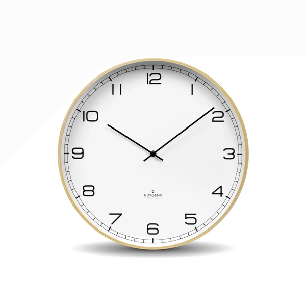 A SLIM WOODEN FRAME COMPLEMENTS THE CLEAR MINIMALIST CLOCK FACE OF THE HUYGENS WOOD COLLECTION. PAIRED WITH HUYGENS’ ICONIC SILENT MOVEMENT, THE WOODEN WALL CLOCK IS THE PERFECTLY SERENE AND UNOBTRUSIVE ADDITION TO YOUR INTERIOR.