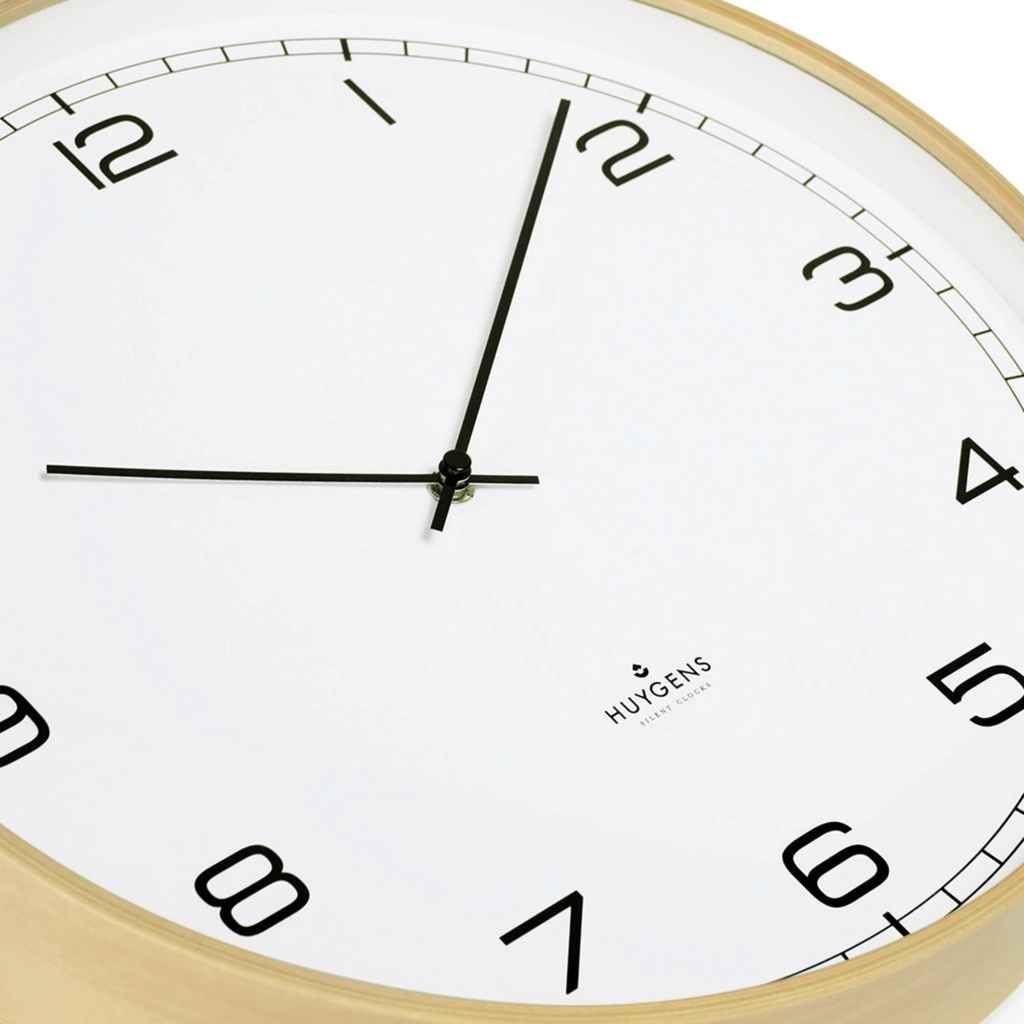 With a slim wooden frame and a clear minimalist clock face, the wooden wall clock is the perfectly serene and unobtrusive addition to your interior. The wall clock is equipped with a smooth and silent movement, making it the ideal companion in a space designed for living, sleeping or working.