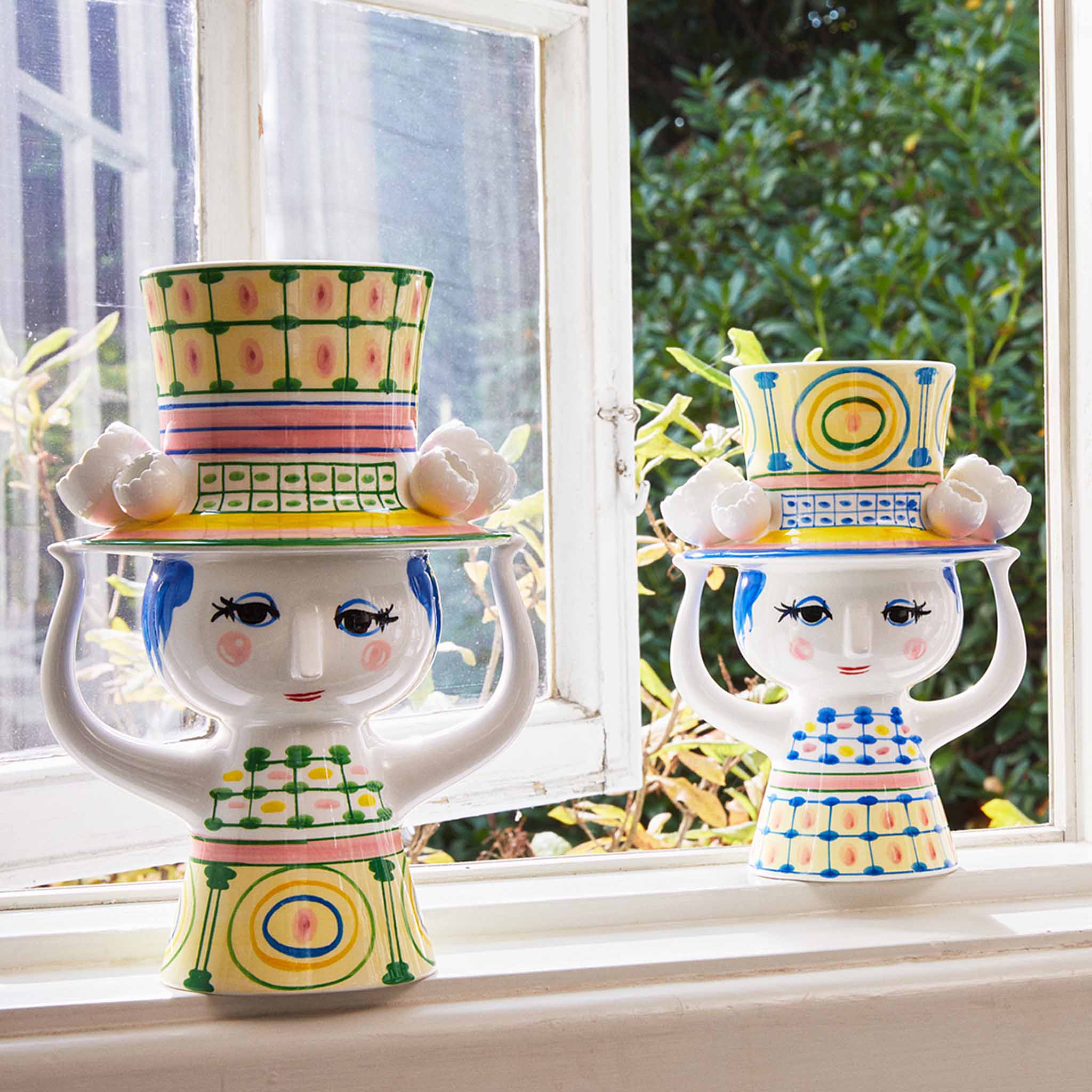 Bjorn Wiinblad ビヨン・ヴィンブラッド Lady with Hat Bjørn Wiinblad Lady with Hat Vase and Candleholder Collection