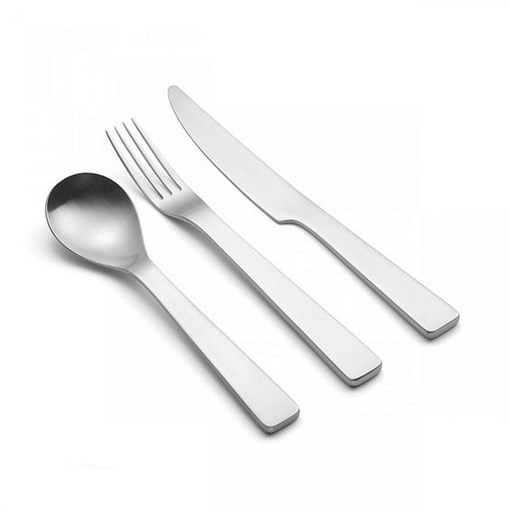 London six-piece cutlery place setting. SKU 4992916. A modern cutlery design of radical simplicity, London appeals to those who appreciate pure, understated, contemporary design. Brushed finish. 