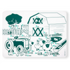 Mark-Mat: Farm Buddies. SKU: MKM004. The plastic-free mark-mat is crafted out of pure, silky soft silicone & designed for kids of all ages. The non-porous & germ-free surface will never wear & tear, so you can roll up the reusable, memory-free mat again & again for endless mealtime fun at home or on the go. 