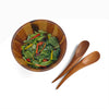 Elegant lines and flowing curves done in rich, gorgeous acacia wood make the Harmony Salad Set an instant classic. The generously rounded bowl paired with the unique shape of the tongs make it easy to toss and arrange your healthy creations.