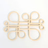 Decorate your table and protect the tablecloth with Inside Out wood trivets by Anne Thomas of TOMA Objects. Made of natural finish birch plywood. (A trivet is an object between a hot pan or serving dish and the table or countertop.) They have great heat resistance and prevent damage to surfaces caused by high heat.