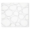 This forgiving placemat protects your surfaces from heat & water damage with silky soft, memory-free silicone that never wears or tears. The nonporous & germ-free mat repels the biggest spills & wipes clean with ease, leaving you free to enjoy the subtle designs & rich colors for many years to come. Placemat: Pebbles - Black SKU: PM021; UPC 816990015159