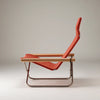 Nychair X classic collection is a direct descendant of the model first designed in 1970 by Takeshii Nii. He has been working on folding chairs since the 1950s, and through trial and error, he eventually designed the X-shaped legs.
To these legs, Nii added wooden armrests and a seat made out of thick cotton weave. All came together in a comfortable chair, which marked the start of Nychair X product series.