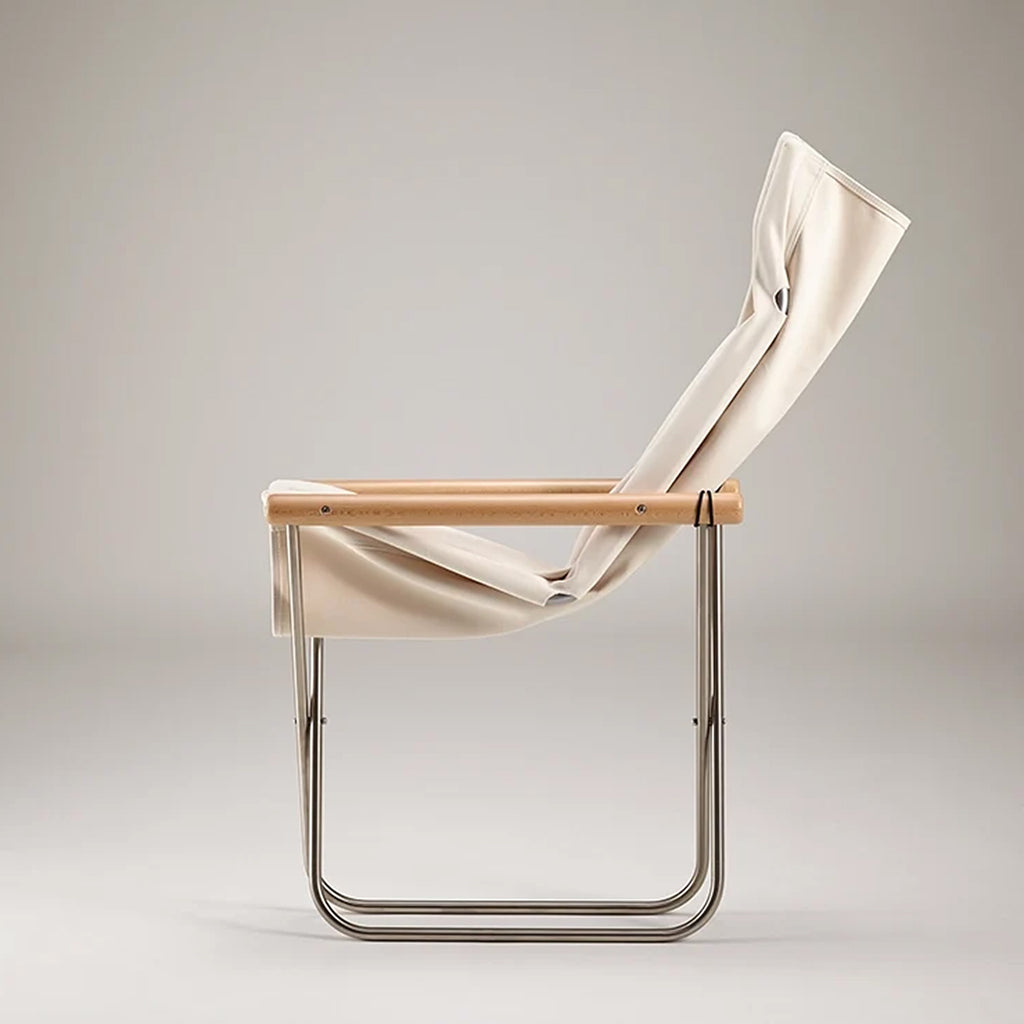 The chair can be easily folded into a thickness of as little as 15-22 cm, which can still stand on its own and can be stored away into a narrow space. Folded chair can also be carried more easily, and with a weight of just 6-6.5 kg, it can be handled with ease by most users.