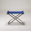 The Ottoman can be used separately as a stool, but its role does not stop there: with a tray on top, it can be used as a side table; it can be placed at the entrance as a supporting seat for taking shoes off; it can turn into a temporary storage rack; or, when not used, it can be folded and stored in a space as tight as 9 cm.