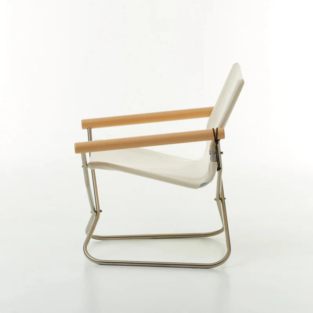The chair is so comfortable, you forget it is a folding chair. The comfort comes from a combination of thoughtfully chosen height and angle of the armrests; the backrest's curvature, which supports the natural position of the spine; and seat height that allows you to firmly place both feet on the ground. 