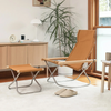 The smooth and gentle motion was possible to achieve thanks to the advanced bending technology. Because the chair moves together with the body, and it is possible to stop at any desired angle, it can be used in a variety of situations: 'leaning forward for work, 'leaning backward to peacefully listen to music, in a neutral position to watch movies. It is easier to get up due to the higher seating position and the rocking movement.