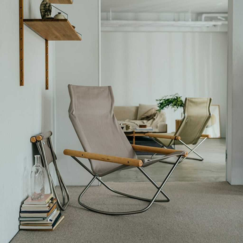 Nychair X has been acknowledged around the world as a folding chair masterpiece. The simple, elegant, and functional design befitting for any occasion is rooted in Japanese lifestyle and cultural heritage – where the center of gravity is lower and rooms serve multiple functions. Still today, the chair is appreciated and cherished by users worldwide for the quality uniquely imparted in Japan to deliver ultimate sitting comfort.