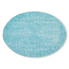 Made from plastic-free silicone & hand printed, the modern-twist linen print placemat in the oval shape delivers eco-friendly, elegant style to your home. SKU PMOV003. Saefoam Blue.
