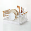 Despite being a relatively large kitchen appliance, dish rack aesthetics are usually overlooked. The stylish wooden handles not only elevate the design and give the whole kitchen a lift, but also make this steel dish rack much easier to lift and carry.