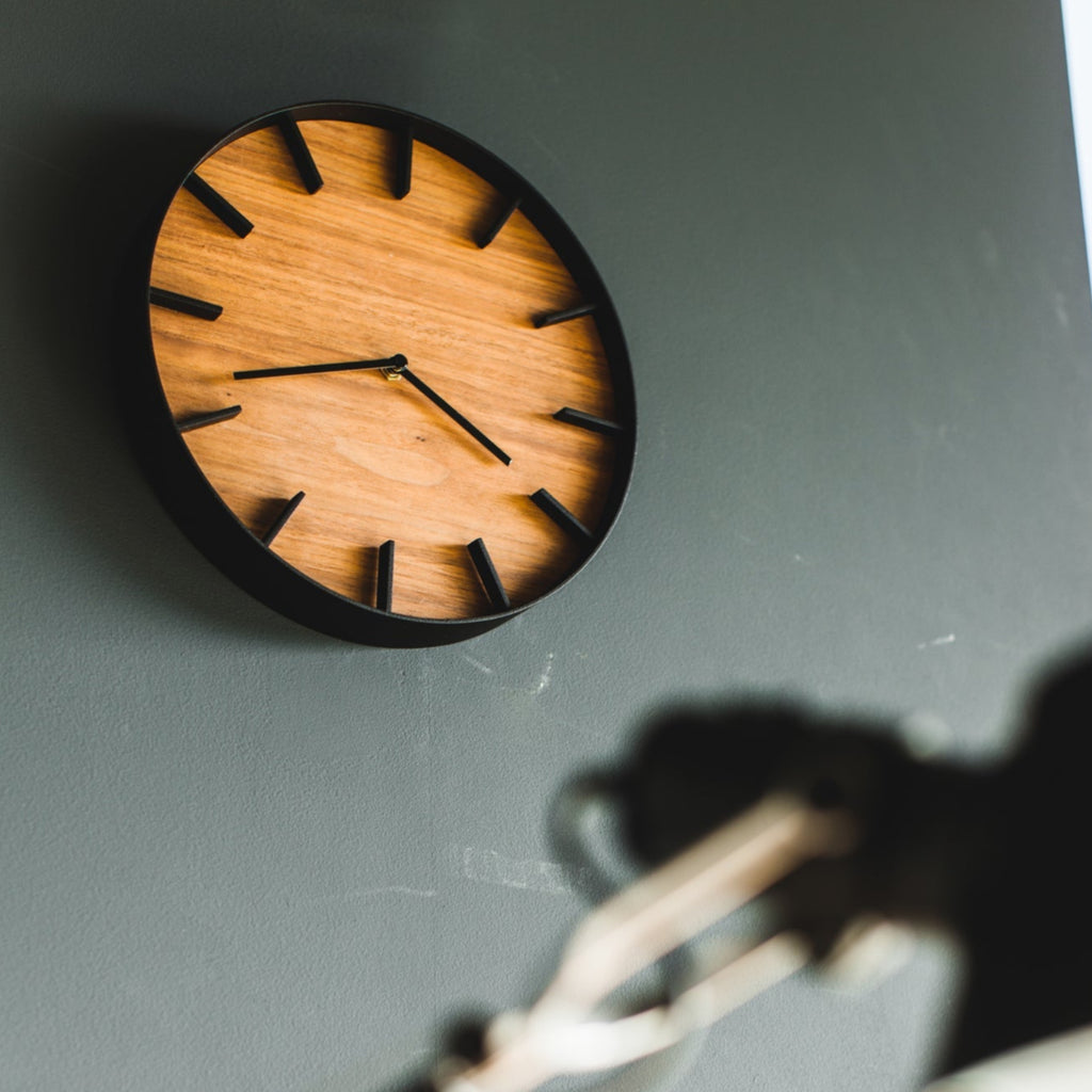 This modern, classic wall clock will stay in fashion until the end of time. Equally at home in an urban office as in a warm, modern kitchen. In case you didn’t clock it, this time piece is made of natural wood, and some variation in wood grain and tone is to be expected.
