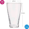 The wide mouth makes it easy to hold, to mix and fill with ice cubes and to clean. The simple shape is suitable for any occasion and situation such as cafe, restaurant or home. 