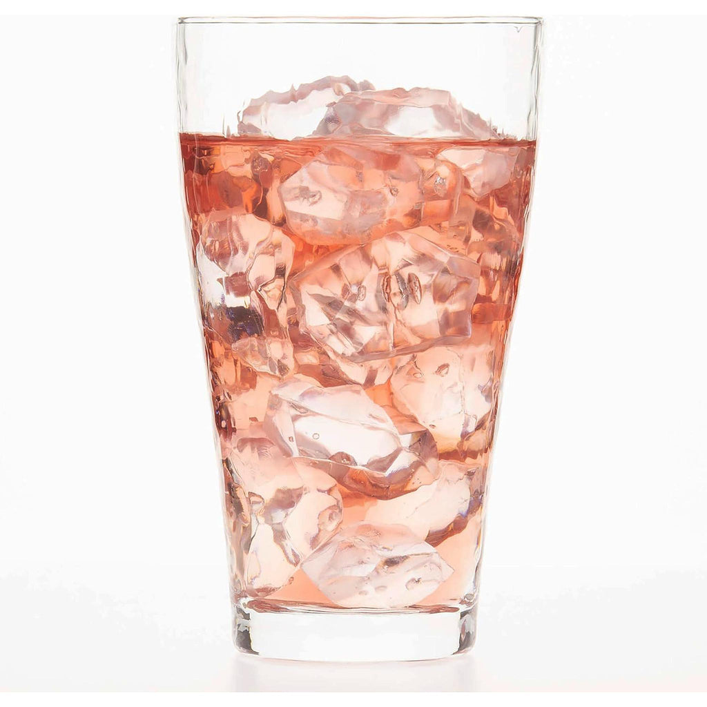 The transparency and shine of the glass combine with durability to enhance the taste of your drink. Perfect for soft drinks such as water, tea, juice, or tall cocktails such as highballs and gin and tonics. 