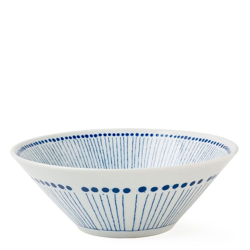 Sou Tokusa 8" Noodle Bowl. J3661. 8" diameter x 3"h. This bowl is great for noodle slurping or serving fruit, pasta, salad, etc. Microwave, dishwasher safe. Made in Japan.