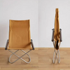 The chair can be easily folded into a thickness of as little as 15-22 cm, which can still stand on its own and can be stored away into a narrow space. Folded chair can also be carried more easily, and with a weight of just 6-6.5 kg, it can be handled with ease by most users.