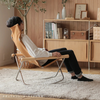 The rocking chair moves smoothly with the body, and it is possible to stop at any desired angle, it can be used in a variety of situations: leaned forward for work, leaned backward to peacefully listen to music, in neutral position to watch movies or socialize. It is easier to get up due to the higher seating position and the momentum of the rocking movement.