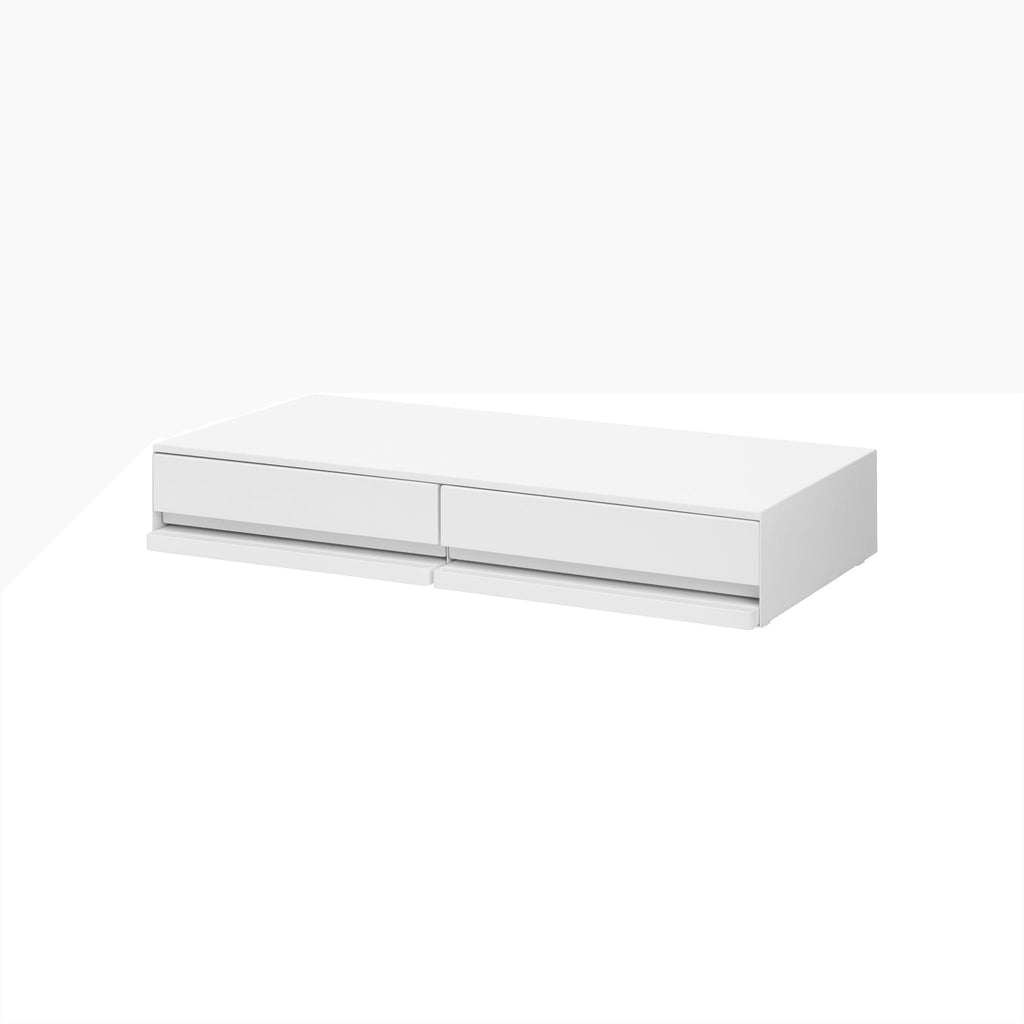 Transform your counter with this sleek 2-in-1 drawer and slide-out shelf—smart, stylish storage designed to fit underneath everyday kitchen appliances.