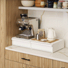 Elevate your kitchen appliances and double your storage.

Reclaim the precious countertop space your kitchen appliances are hogging with this double two-way drawer. Place larger kitchen items on top and enjoy two extras drawers for utensils, dish towels, pot holders, tea trinkets—you name it!