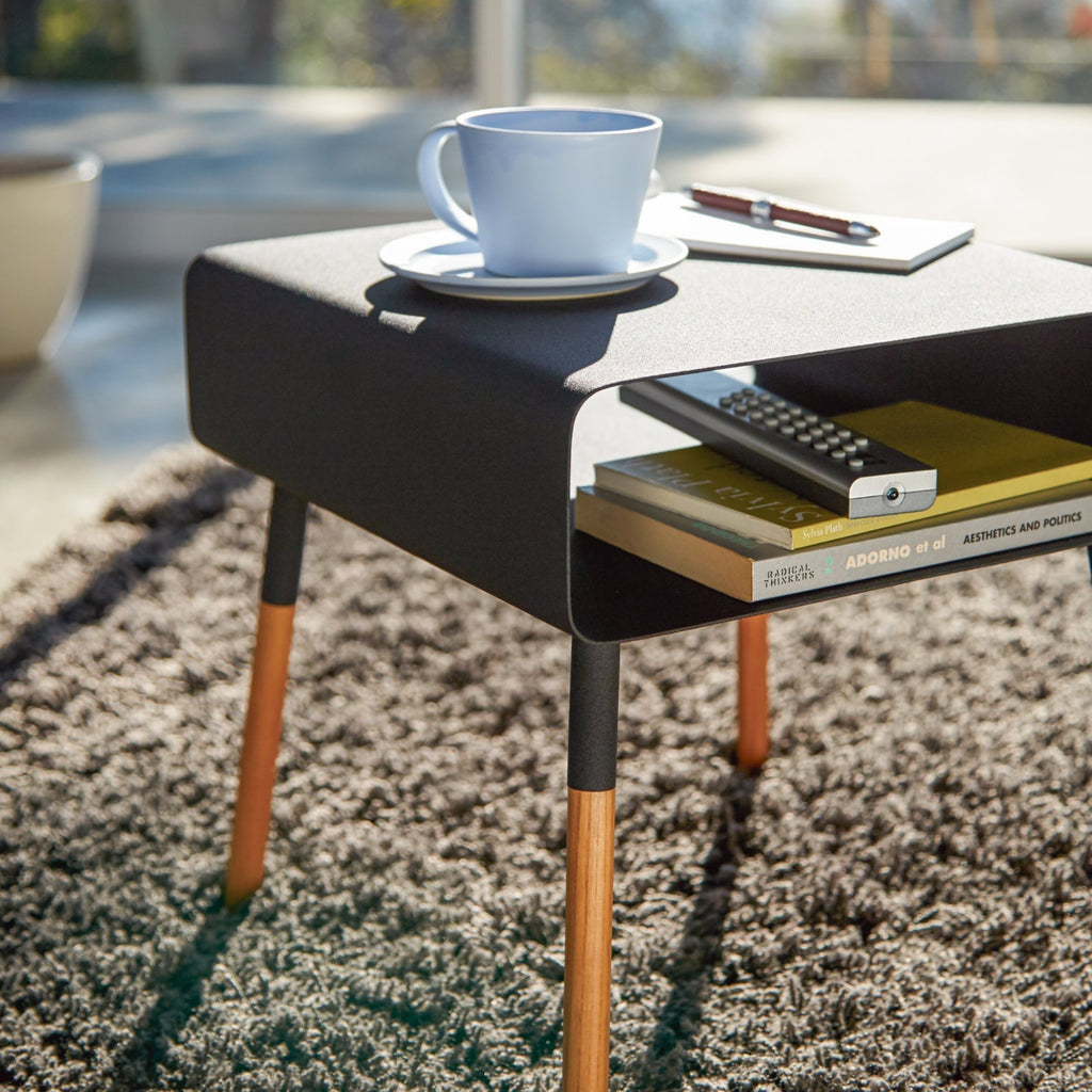 Use this end table in cozy corners, living rooms, or bedrooms. The shorter height, at 14-inches, is shorter than standard side tables, which average 22-30 inches. Pair with lower furniture. Fits perfectly with couches, beds, and chairs throughout the house. Keep bedtime reads and snooze buttons within reach! The perfect side table to elevate bedroom or living room decor.