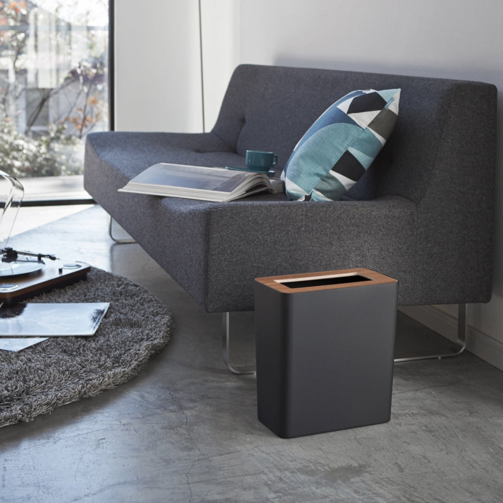 Is your home riddled with ugly plastic trash cans? Bin them and try these classy and modern waste baskets. The wooden lid adds a charming accent while also secretly hiding the waste within! An inner ring holds a bin liner in place discreetly and invisibly. Smart and stylish. 