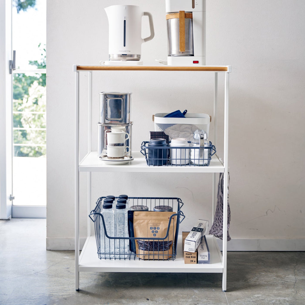 The perfect solution for a storage-challenged kitchen, pantry, home office, or hobby room. Create dedicated spaces for your mid-sized appliances such as toaster ovens, microwaves, and blenders. Comes with pre-drilled holes for easy shelf installation. Please refer to dimension images for reference.