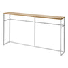 Choose the shelf-less version for an open design and to employ the four included hooks for hanging items like umbrellas and shoe horns. 