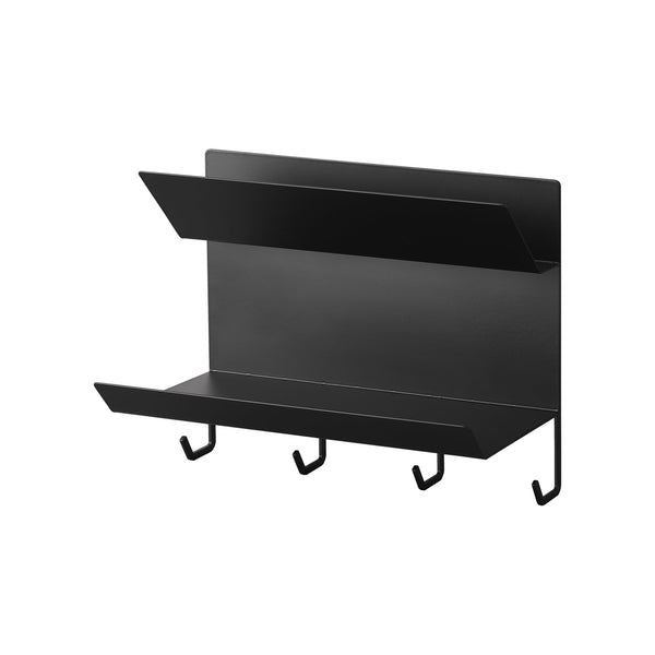 Keep gloves, keys, bags, and more in one place and streamline your entryway with Yamazaki Home Tower Magnetic Entryway Steel Storage Rack. 
