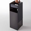 An interlocking design pins your trash bag in place while simultaneously hiding the unattractive bin liner. Lastly, a handle at the back makes for easy emptying. It’s just so clever!