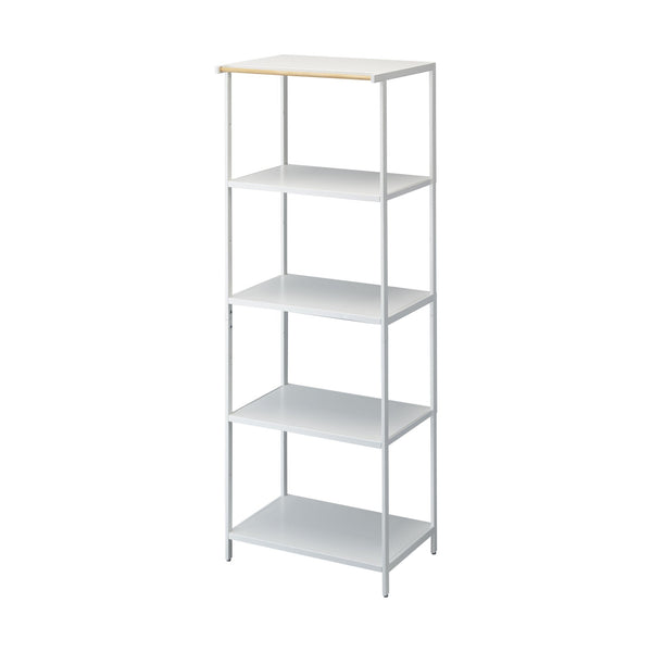 This kitchen appliance storage rack creates a dedicated space in the kitchen for your mid-sized appliances such as toaster ovens, microwaves, and blenders. The bottom compartment accommodates small refrigerators and garbage cans.