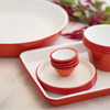 As well as timeless elegance, Falcon Enamelware has enduring strength. Enamelware is porcelain fused onto heavy-gauge steel, giving it many admirable qualities - durability, smoothness and chemical-resistance. It can assume brilliant, long-lasting colours, and cannot burn. If you drop it, it may chip but it won’t break. Dishwasher-safe and oven-safe up to 530F / 270C, it can also be used on gas and electric hobs.