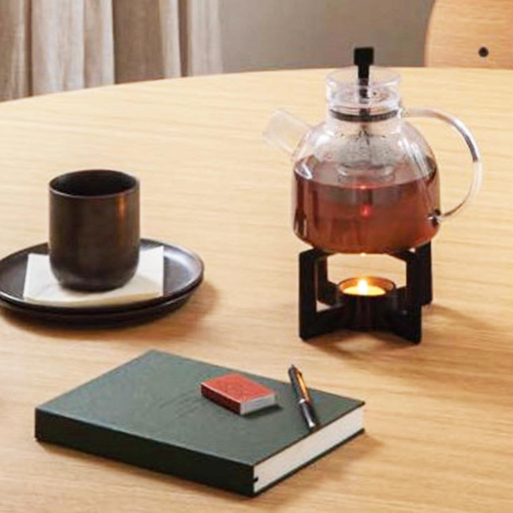 Menu AS Kettle Teapot 0.75L Art. No. 454119 with Cast Tea Warmer Stand.