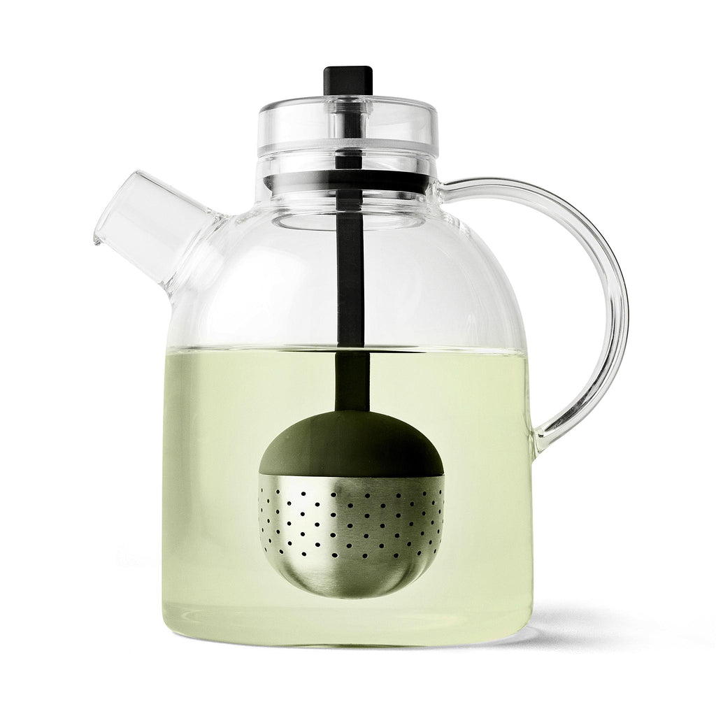 Kettle Teapot is delight for all the senses – allowing the tea-brewer to feast on visual and aroma of tea. The ‘tea egg’ is placed in the centre of pot to hold the leaves.