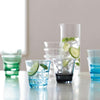 SPASH combines two words: space and short. This tumbler is designed to save space for storage.  SPASH is part of Toyo-Sasaki Glass numerous stackable glassware collections with the company's proprietary Hard Strong toughening technology applied on the glass edge portion. Soft curve on the tumbler's side gives SPASH a modern and stylish shape suitable in casual environments like the home or fashionable dining scenes in hotels and restaurants. 