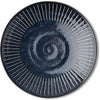 Blue Namako Tokusa 9.75" Plate J5173. 9.75" diam. x 1.25" h.