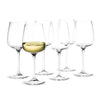 HOLMEGAARD BOUQUET WHITE WINE GLASS. 6 PCS., 41 CL. 4803112. 21.3 cm height. 41 cl volume.