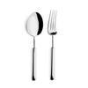 Cutipol CARRÉ MIRROR POLISHED serving spoon CA.14 and serving fork CA.17