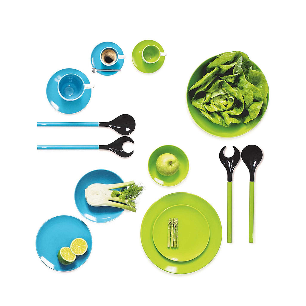ASA Selection Colour It porcelain dinnerware collection in turquoise and green.