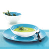 ASA Selection Colour It porcelain dinnerware soup / cereal bowl, dinner plate and soup / pasta bowl in turquoise.