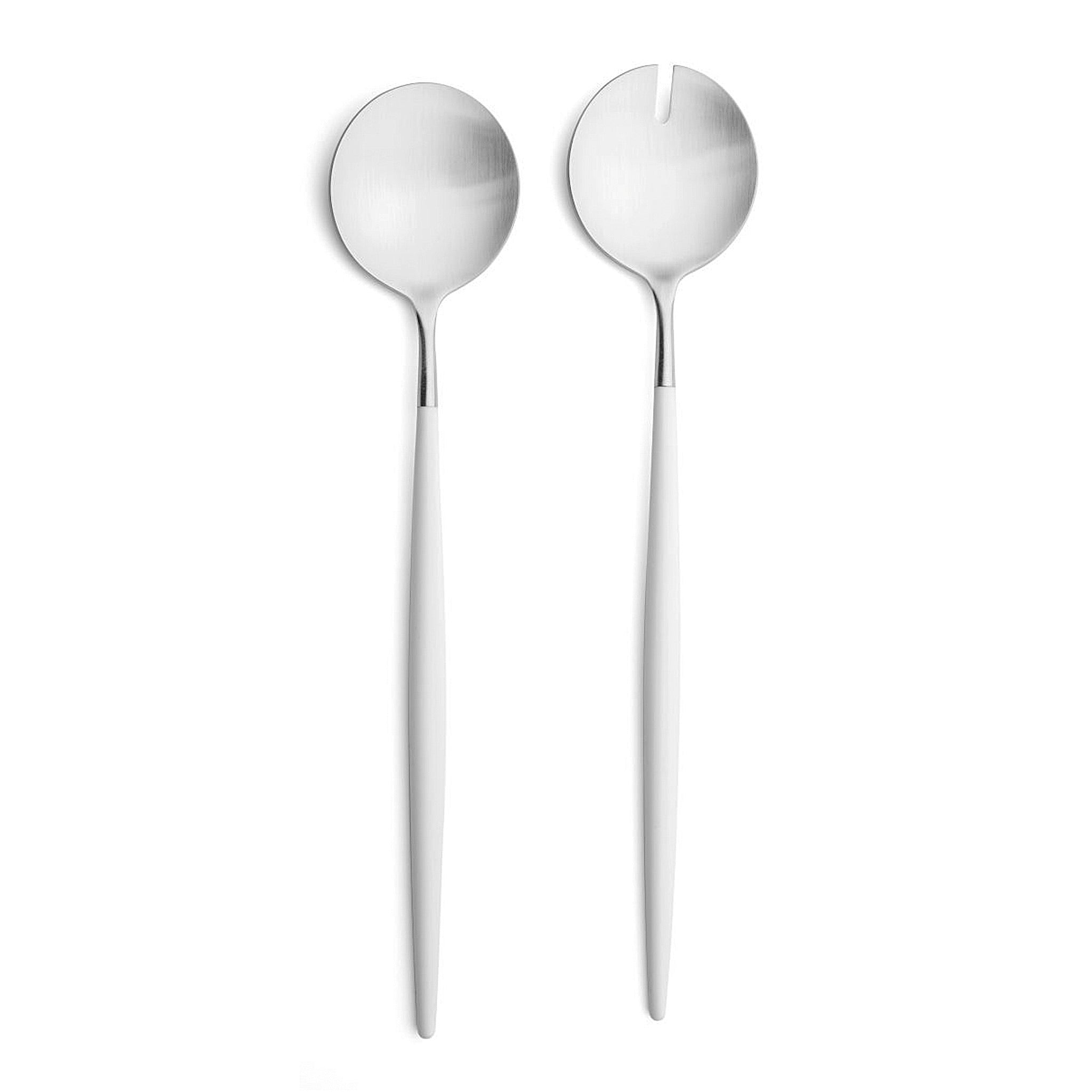 Cutipol Goa White Matte Brushed Stainless Steel Cutlery Collection