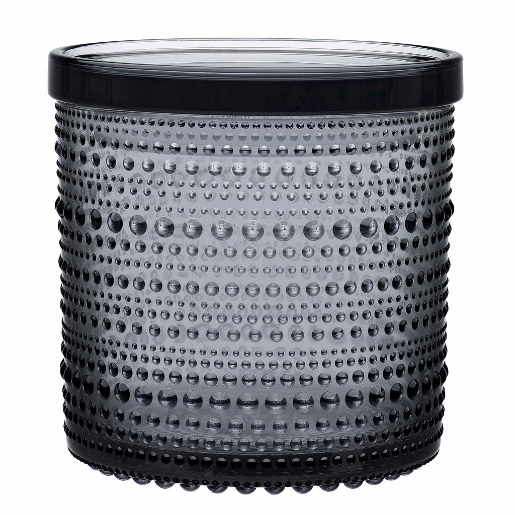Iittala Kastehelmi Jar 116x114mm grey.