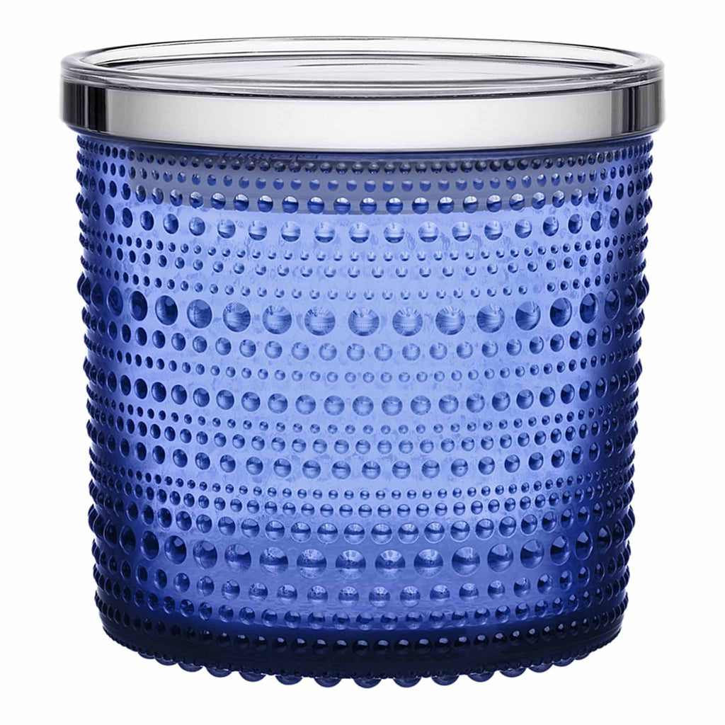 Iittala Kastehelmi Jar 116x114mm ultramarine blue.